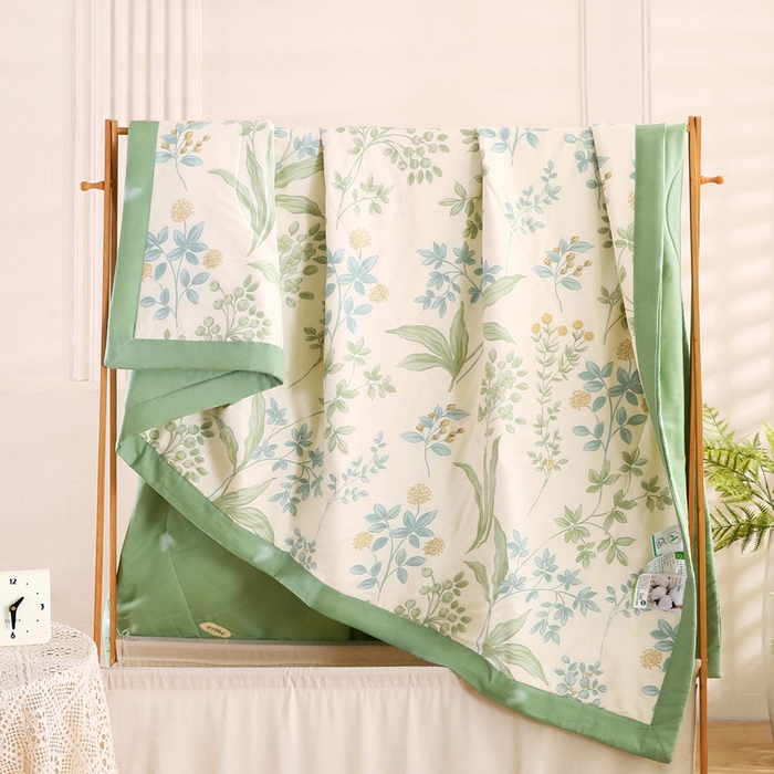 91家纺网 家纺一手货源 找家纺 （总）米萝家居 2026新款里外全棉夏被纯棉棉棉花夏凉被空调被 被子被芯【风格二】