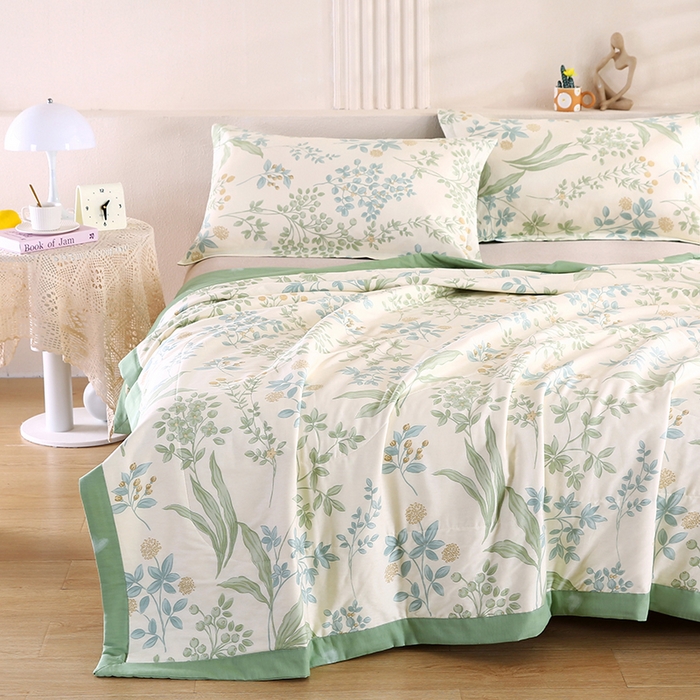 91家纺网 家纺一手货源 找家纺 （总）米萝家居 2026新款里外全棉夏被纯棉棉棉花夏凉被空调被 被子被芯【风格二】