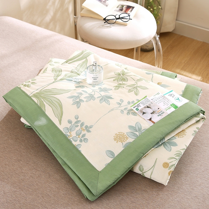 91家纺网 家纺一手货源 找家纺 （总）米萝家居 2026新款里外全棉夏被纯棉棉棉花夏凉被空调被 被子被芯【风格二】