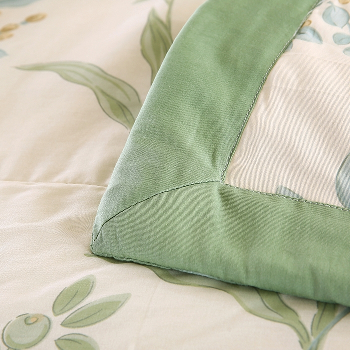 91家纺网 家纺一手货源 找家纺 米萝家居 2026新款里外全棉夏被纯棉棉棉花夏凉被空调被 被子被芯【风格二】 仙草