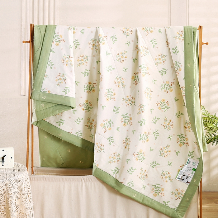 91家纺网 家纺一手货源 找家纺 米萝家居 2026新款里外全棉夏被纯棉棉棉花夏凉被空调被 被子被芯【风格二】 花样年华