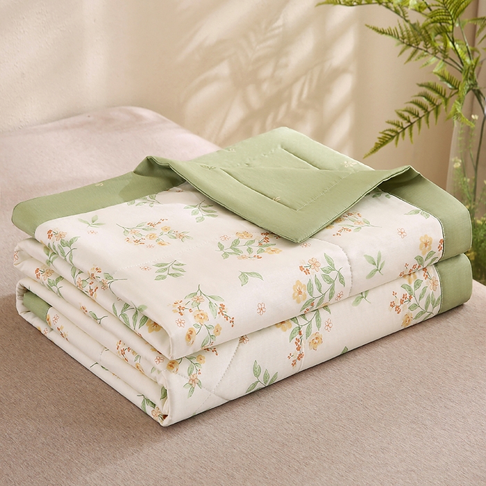 91家纺网 家纺一手货源 找家纺 米萝家居 2026新款里外全棉夏被纯棉棉棉花夏凉被空调被 被子被芯【风格二】 花样年华