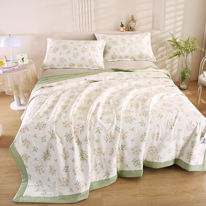 91家纺网 家纺一手货源 找家纺 米萝家居 2026新款里外全棉夏被纯棉棉棉花夏凉被空调被 被子被芯【风格二】 花样年华