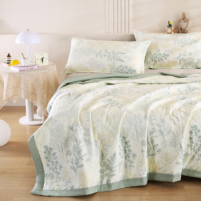 91家纺网 家纺一手货源 找家纺 米萝家居 2026新款里外全棉夏被纯棉棉棉花夏凉被空调被 被子被芯【风格二】 热带风情