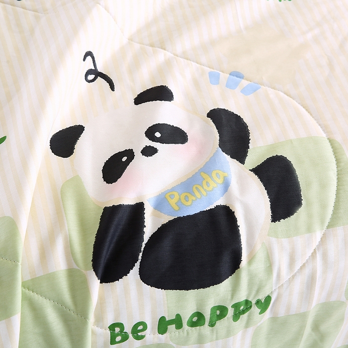 91家纺网 家纺一手货源 找家纺 米萝家居 2026新款里外全棉夏被纯棉棉棉花夏凉被空调被 被子被芯【风格二】 小熊猫