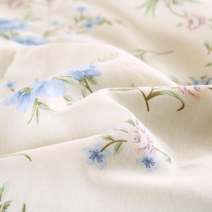 91家纺网 家纺一手货源 找家纺 米萝家居 2026新款里外全棉夏被纯棉棉棉花夏凉被空调被 被子被芯【风格二】 花叶影