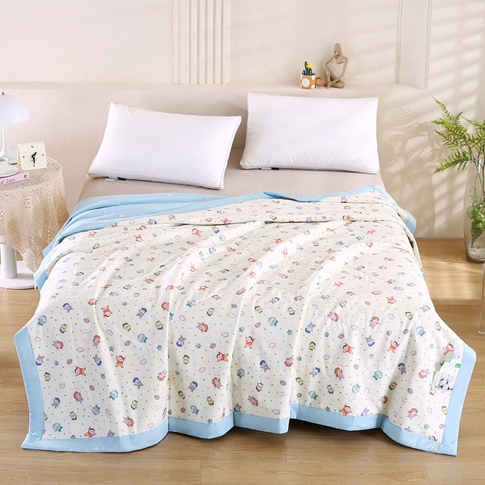 91家纺网 家纺一手货源 找家纺 米萝家居 2026新款里外全棉夏被纯棉棉棉花夏凉被空调被 被子被芯【风格二】 童年回忆-米