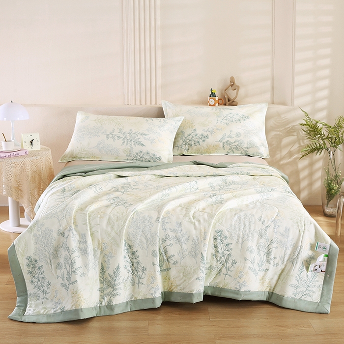 91家纺网 家纺一手货源 找家纺 米萝家居 2026新款里外全棉夏被纯棉棉棉花夏凉被空调被 被子被芯【风格二】 热带风情