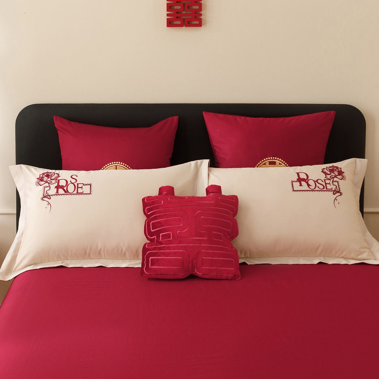 91家纺网 家纺一手货源 找家纺 甜咪咪婚庆 2026新款婚庆公主风小红书爆款50s双股100支长绒棉全棉四件套多件套床单床盖 罗曼蒂克 金