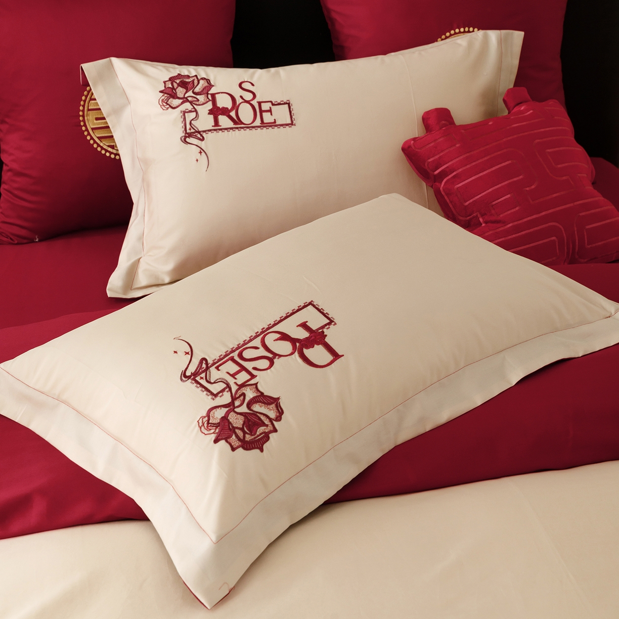 91家纺网 家纺一手货源 找家纺 甜咪咪婚庆 2026新款婚庆公主风小红书爆款50s双股100支长绒棉全棉四件套多件套床单床盖 罗曼蒂克 金