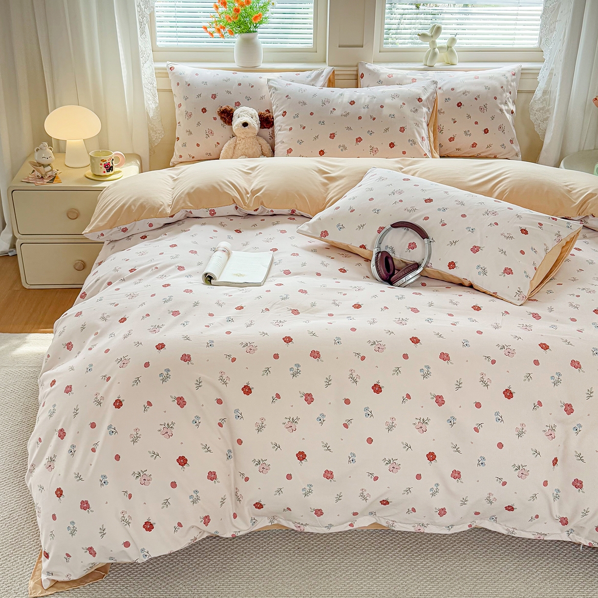 91家纺网 家纺一手货源 找家纺 （总）铭浩家纺 2026春夏新款A类古法水洗云朵四件套