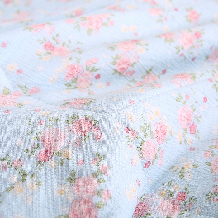 91家纺网 家纺一手货源 找家纺 米萝家居 2026新款100%棉花夏被四件套双层纱夏凉被空调被 被子被芯直播【风格二】 锦上添花