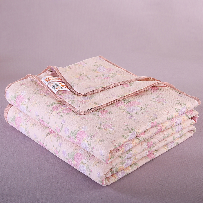 91家纺网 家纺一手货源 找家纺 米萝家居 2026新款100%棉花夏被四件套双层纱夏凉被空调被 被子被芯直播【风格二】 繁花似锦