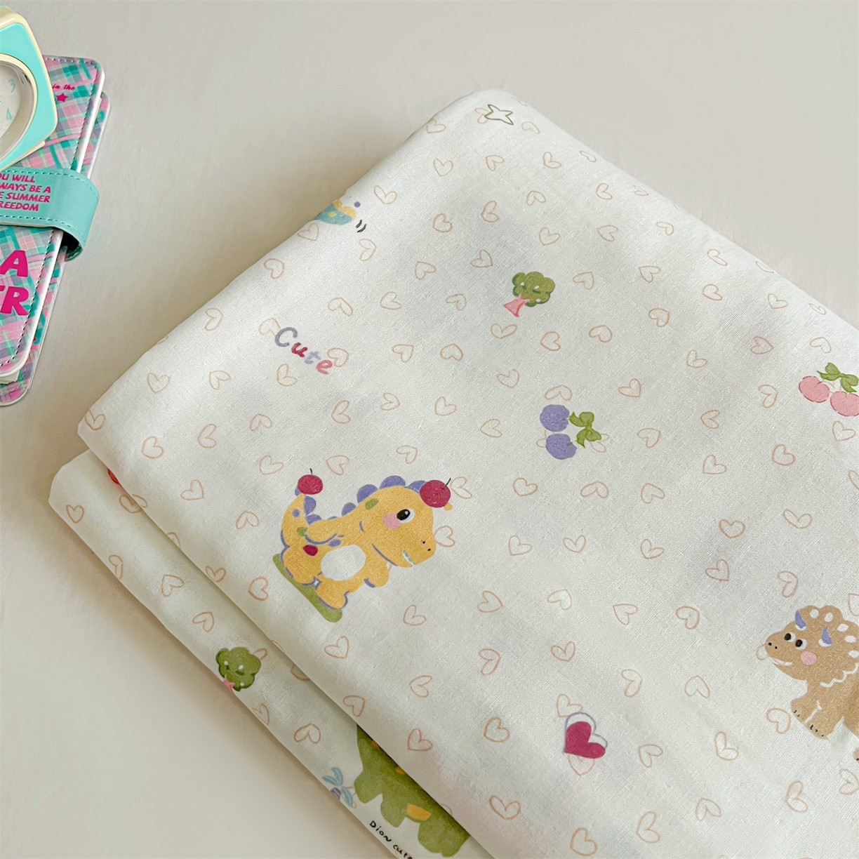 91家纺网 家纺一手货源 找家纺 名兮家居 2026新款全棉纯棉A类卡通时尚风双层纱床笠单品床笠床笠单件 双层纱-趣味王国