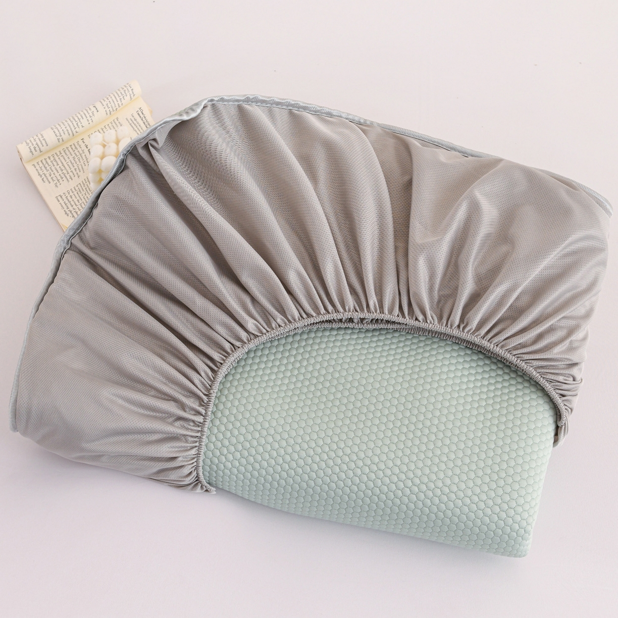 91家纺网 家纺一手货源 找家纺 富馨莱 2026新款PE乙纶高克重冰豆豆席凉感凉席单件床笠款支持一件定做尺寸学生宿舍 冰绿色