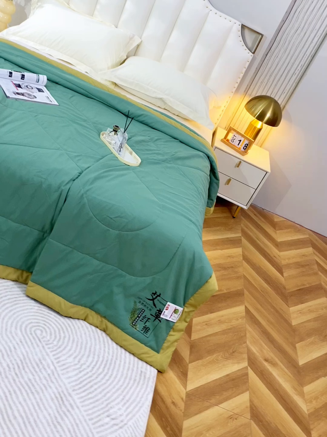 91家纺网 家纺一手货源 找家纺 （总）憨豆家纺 2026新款艾草夏被空调被薄被子艾草驱蚊夏凉被礼品被子