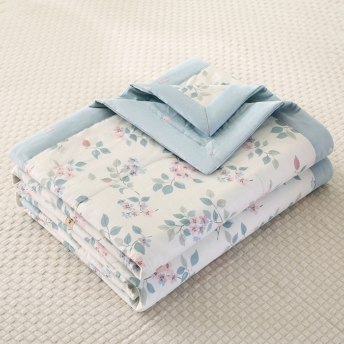 91家纺网 家纺一手货源 找家纺 米萝家居 2026新款全棉夏凉被纯棉空调被印花夏被【风格二】 温暖思绪