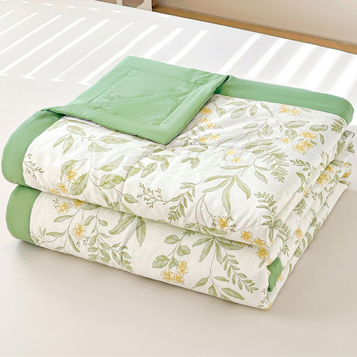 91家纺网 家纺一手货源 找家纺 米萝家居 2026新款全棉夏凉被纯棉空调被印花夏被【风格二】 悠然夏日