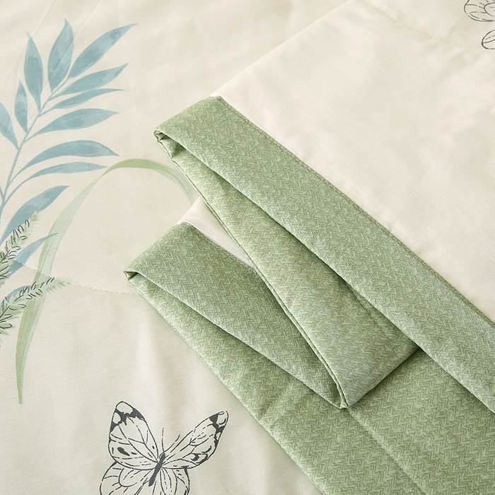 91家纺网 家纺一手货源 找家纺 米萝家居 2026新款全棉夏凉被纯棉空调被印花夏被【风格二】 浅花悠悠