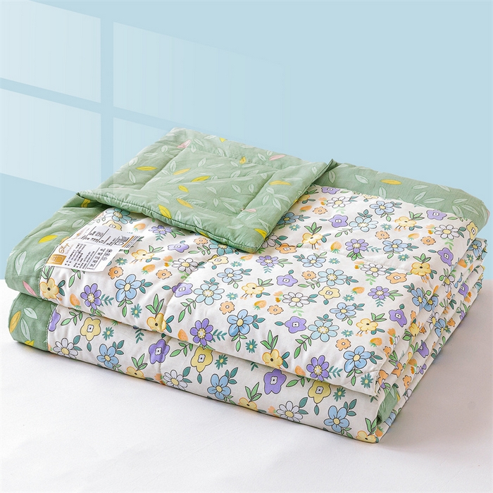 91家纺网 家纺一手货源 找家纺 米萝家居 2026新款全棉夏凉被纯棉空调被印花夏被【风格二】 碎花细雨