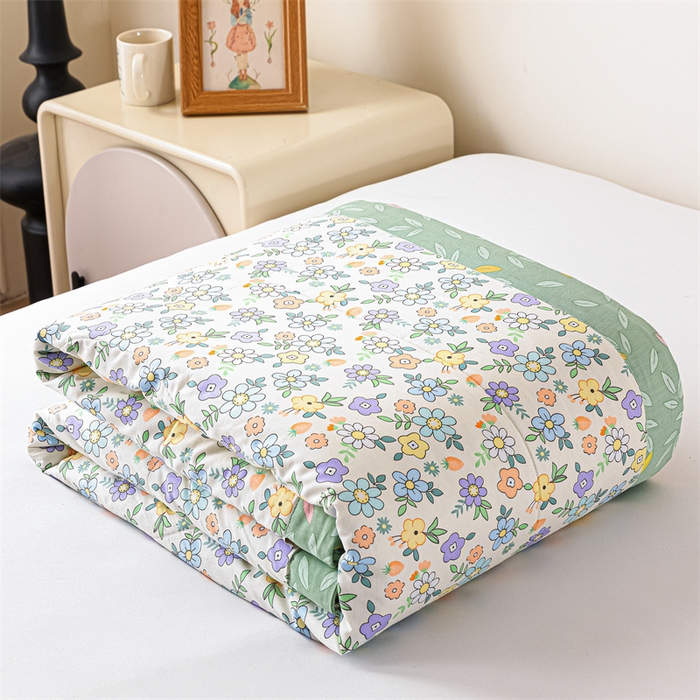 91家纺网 家纺一手货源 找家纺 米萝家居 2026新款全棉夏凉被纯棉空调被印花夏被【风格二】 碎花细雨