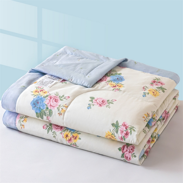 91家纺网 家纺一手货源 找家纺 米萝家居 2026新款全棉夏凉被纯棉空调被印花夏被【风格二】 花间集-米