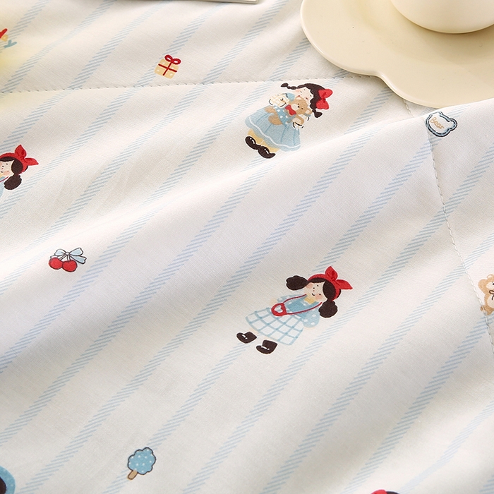 91家纺网 家纺一手货源 找家纺 米萝家居 2026新款全棉夏凉被纯棉空调被印花夏被【风格二】 少女日记