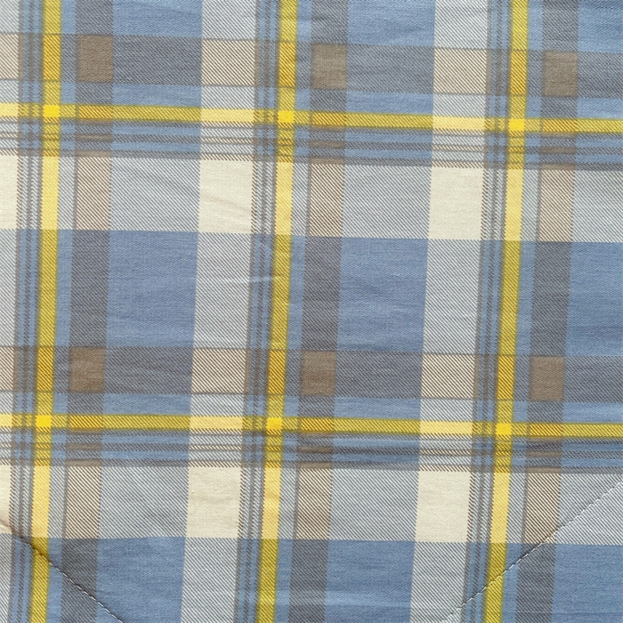 91家纺网 家纺一手货源 找家纺 米萝家居 2026新款全棉夏凉被纯棉空调被印花夏被【风格二】 蓝调格韵