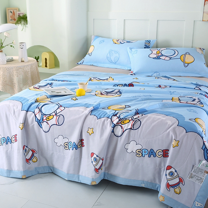 91家纺网 家纺一手货源 找家纺 米萝家居 2026新款全棉夏凉被纯棉空调被印花夏被【风格二】 探索星球