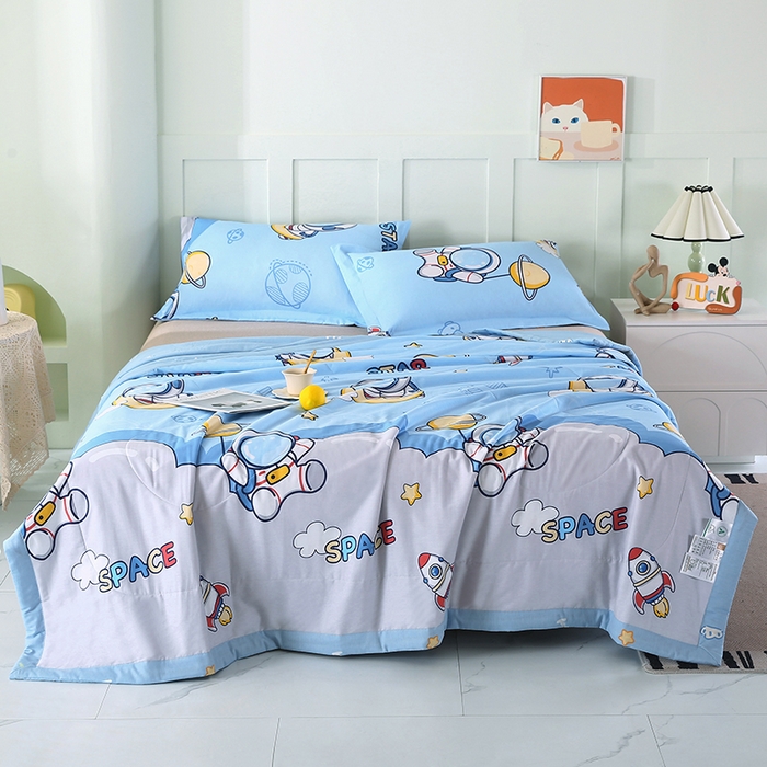 91家纺网 家纺一手货源 找家纺 米萝家居 2026新款全棉夏凉被纯棉空调被印花夏被【风格二】 探索星球