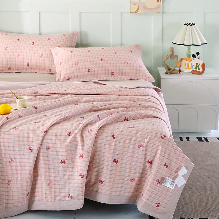 91家纺网 家纺一手货源 找家纺 米萝家居 2026新款全棉夏凉被纯棉空调被印花夏被【风格二】 梦境手帐