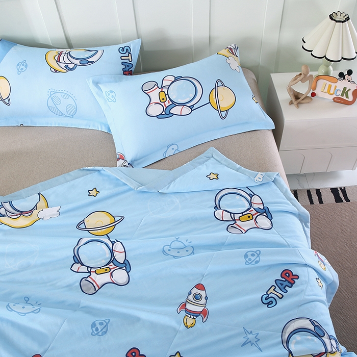 91家纺网 家纺一手货源 找家纺 米萝家居 2026新款全棉夏凉被纯棉空调被印花夏被【风格二】 探索星球