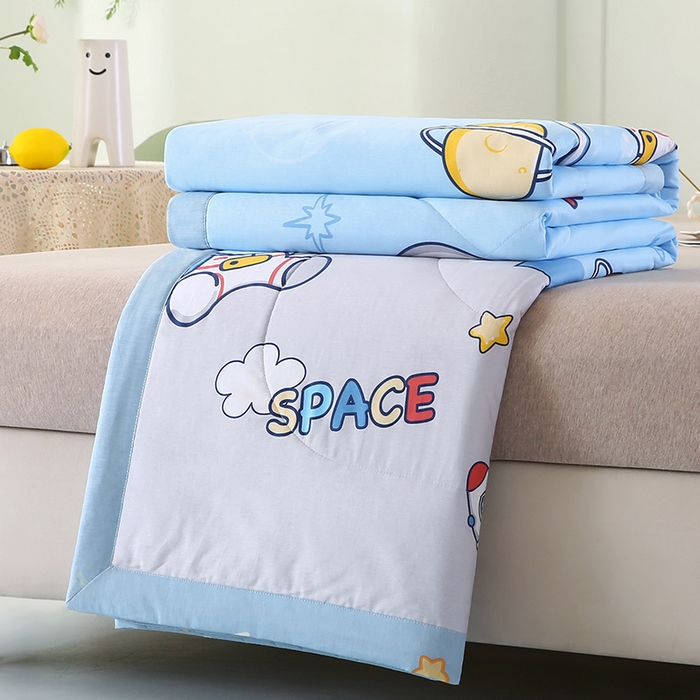 91家纺网 家纺一手货源 找家纺 米萝家居 2026新款全棉夏凉被纯棉空调被印花夏被【风格二】 探索星球