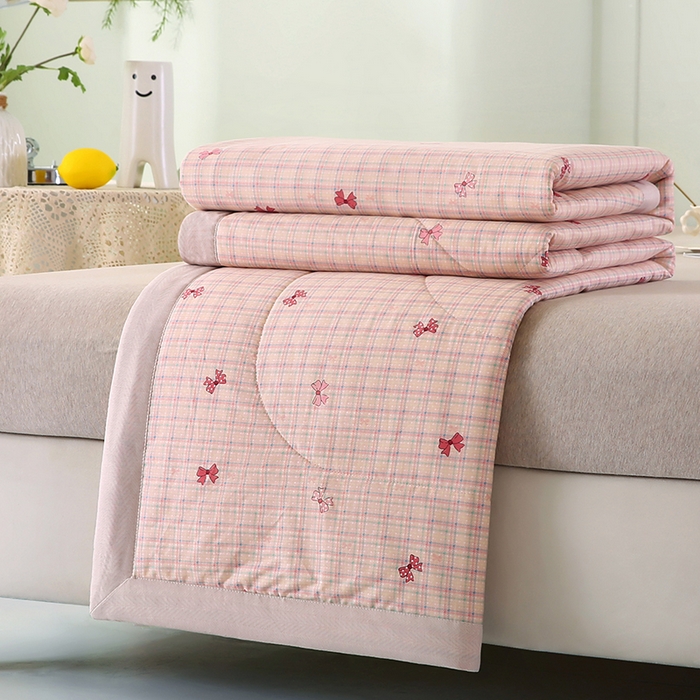 91家纺网 家纺一手货源 找家纺 米萝家居 2026新款全棉夏凉被纯棉空调被印花夏被【风格二】 梦境手帐