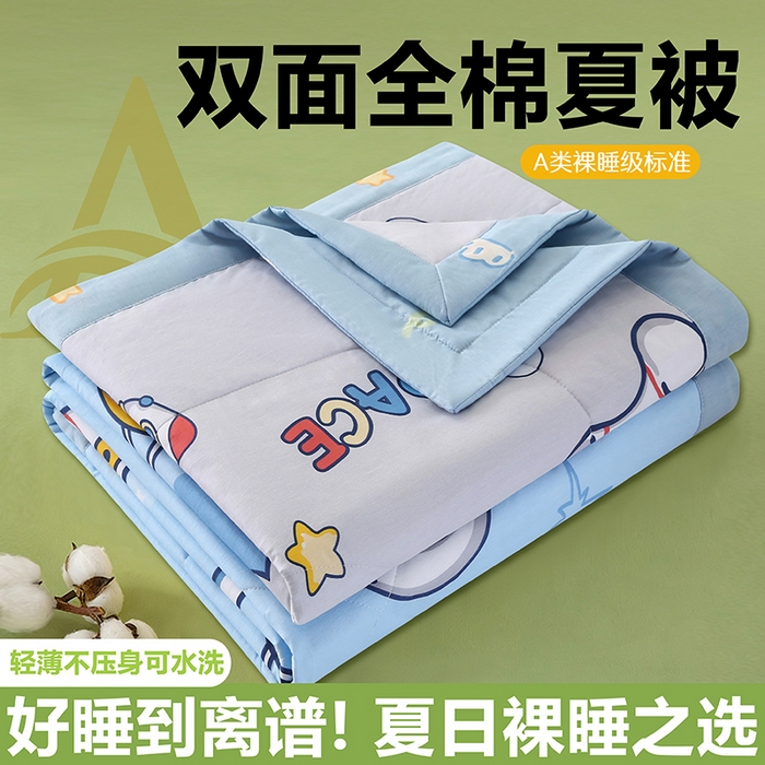 91家纺网 家纺一手货源 找家纺 米萝家居 2026新款全棉夏凉被纯棉空调被印花夏被【风格二】 探索星球