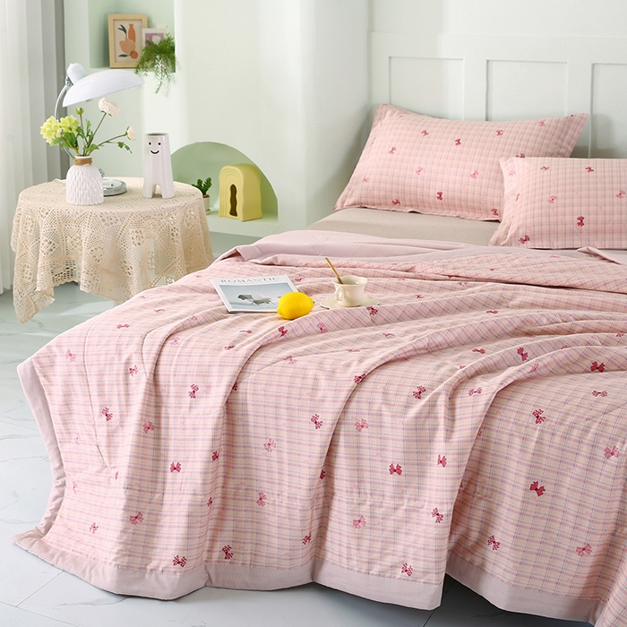 91家纺网 家纺一手货源 找家纺 米萝家居 2026新款全棉夏凉被纯棉空调被印花夏被【风格二】 梦境手帐