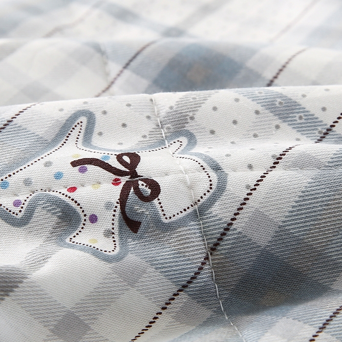 91家纺网 家纺一手货源 找家纺 米萝家居 2026新款全棉夏凉被纯棉空调被印花夏被【风格二】 超能小柴-灰
