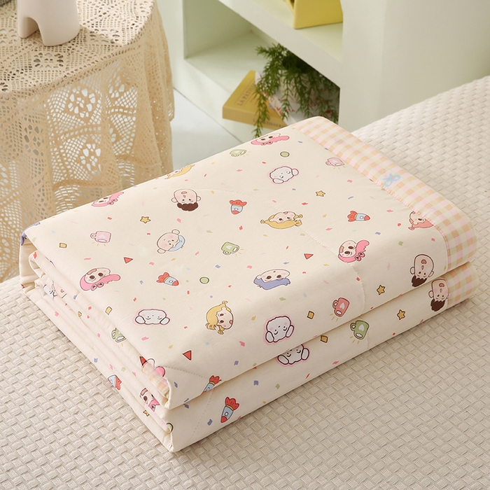 91家纺网 家纺一手货源 找家纺 米萝家居 2026新款全棉夏凉被纯棉空调被印花夏被【风格二】 糖果幼儿园