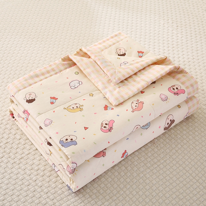 91家纺网 家纺一手货源 找家纺 米萝家居 2026新款全棉夏凉被纯棉空调被印花夏被【风格二】 糖果幼儿园