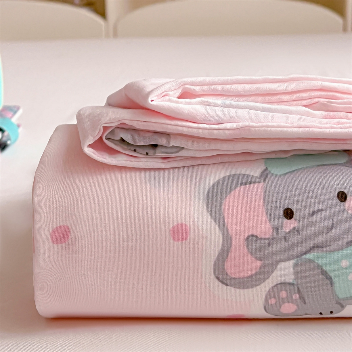 91家纺网 家纺一手货源 找家纺 名兮家居 2026新款全棉纯棉A类卡通时尚风双层纱床笠单品床笠床笠单件 双层纱-童梦缘