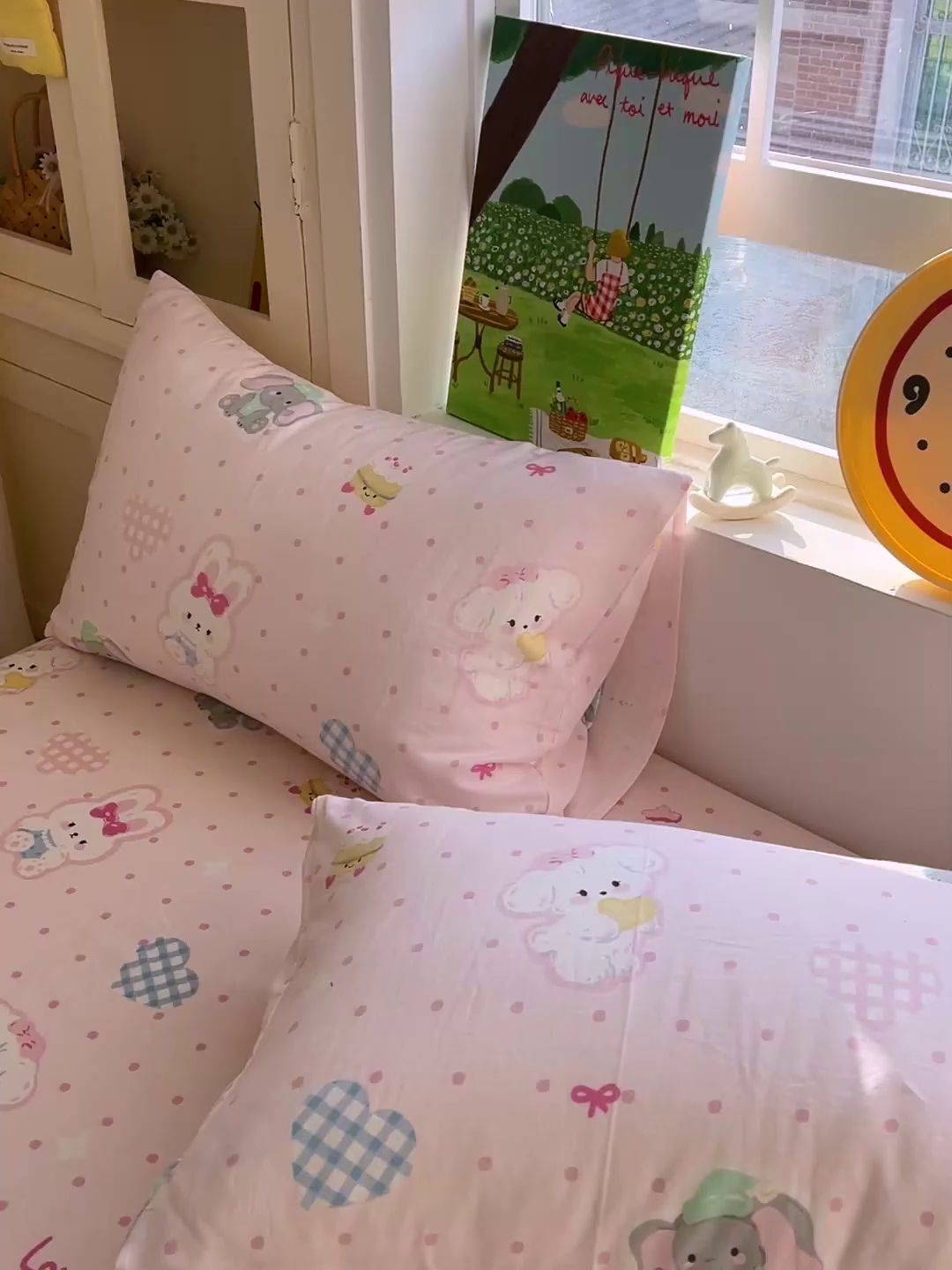 91家纺网 家纺一手货源 找家纺 名兮家居 2026新款全棉纯棉A类卡通时尚风双层纱床笠单品床笠床笠单件 双层纱-童梦缘