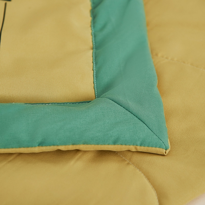 91家纺网 家纺一手货源 找家纺 憨豆家纺 2026新款艾草夏被空调被薄被子艾草驱蚊夏凉被礼品被子 和田黄