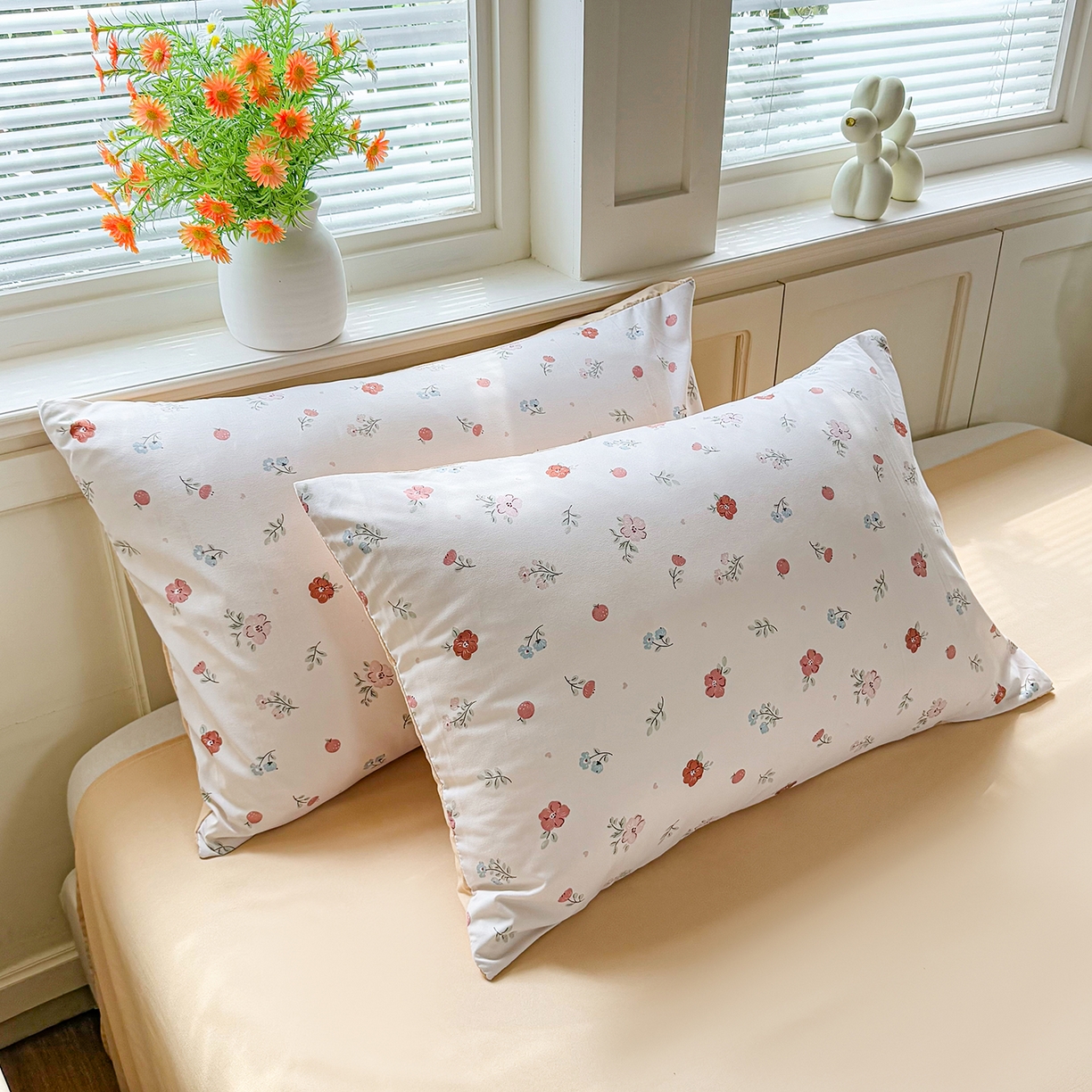 91家纺网 家纺一手货源 找家纺 铭浩家纺 2026春夏新款A类古法水洗云朵四件套 春日梦境