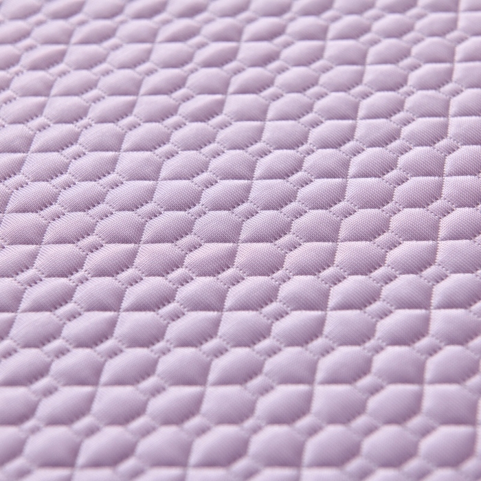 91家纺网 家纺一手货源 找家纺 梵克保罗 2026春夏新款PE中分子凉席三件套纯色平铺豆豆席凉席席子-四叶草系列 四叶草-优雅紫