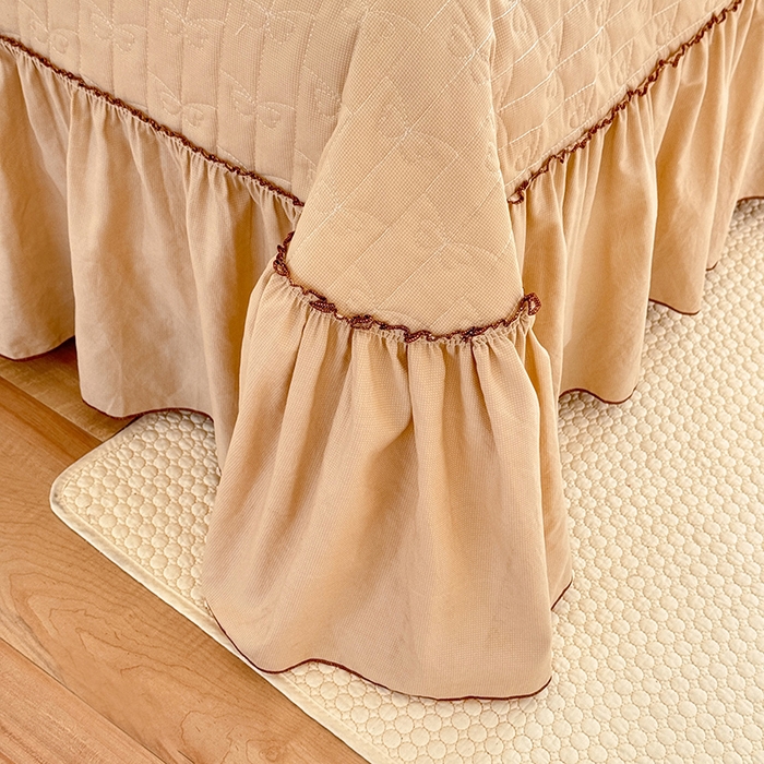 91家纺网 家纺一手货源 找家纺 苏米娜家纺SUMINA 2026春夏超柔云朵棉夏被床盖款四件套-安妮系列 安妮-松露咖