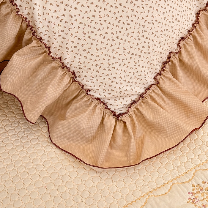 91家纺网 家纺一手货源 找家纺 苏米娜家纺SUMINA 2026春夏超柔云朵棉夏被床盖款四件套-安妮系列 安妮-松露咖