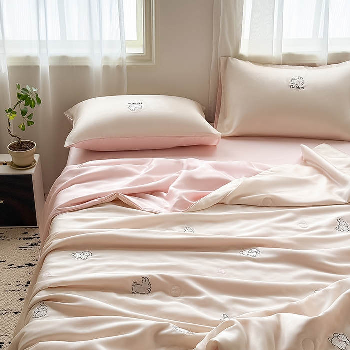 91家纺网 家纺一手货源 找家纺 （总）懒猫家纺 2026春夏新款兰精天丝夏被夏凉被空调被夏被四件套