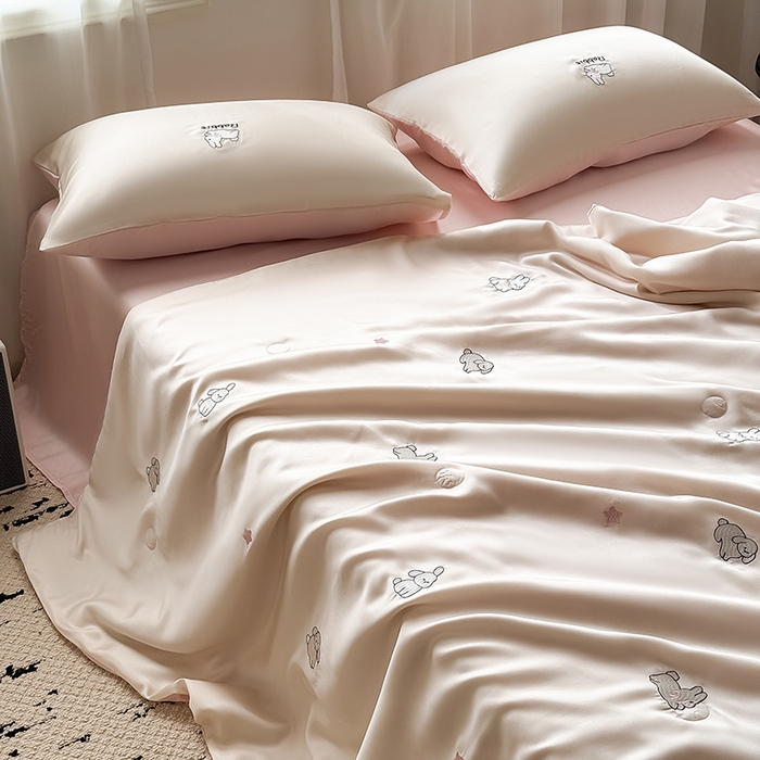 91家纺网 家纺一手货源 找家纺 （总）懒猫家纺 2026春夏新款兰精天丝夏被夏凉被空调被夏被四件套