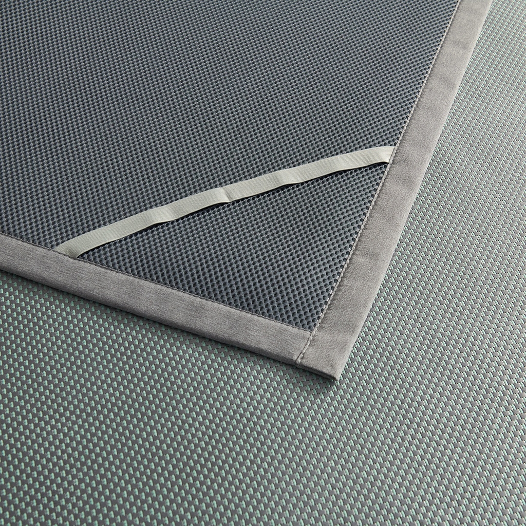 91家纺网 家纺一手货源 找家纺 梵克保罗 2026春夏新款3D复合冰藤凉席三件套 冰藤-落日-绿