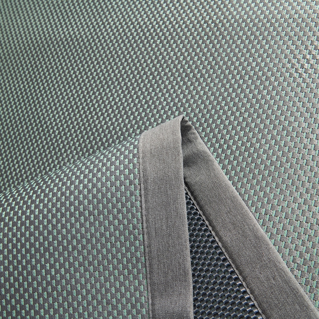 91家纺网 家纺一手货源 找家纺 梵克保罗 2026春夏新款3D复合冰藤凉席三件套 冰藤-落日-绿